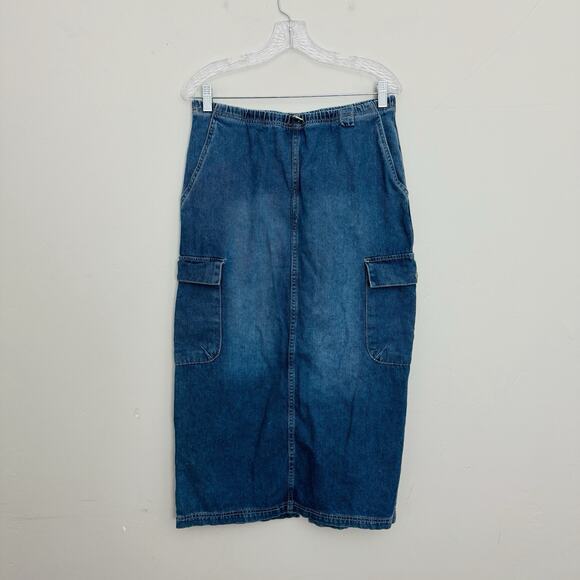 Simple Society A Line Jean Skirt Long Women’s Size XL - Picture 1 of 7